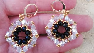 Ohrringe selber machen mit perlen easy beading earring tutorial [upl. by Lenoj48]