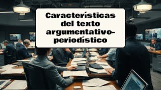 Características del texto argumentativo periodístico [upl. by Odnolor371]