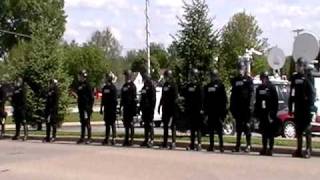 Riot Police in Quincy IL brought in for the Tea Party Protesters [upl. by Hutchison]