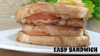 Easy Sandwich Recipe Simple Snacks [upl. by Laitselec125]