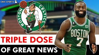 Boston Celtics Just Got A TRIPLE DOSE Of GREAT NEWS [upl. by Lahcar]