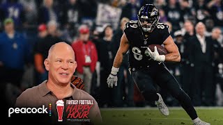 Fantasy TE rankings Why the elites are important in 2024  Fantasy Football Happy Hour  NFL on NBC [upl. by Tome]