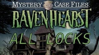 Mystery Case Files Ravenhearst Walkthrough  All Locks [upl. by Winthrop240]