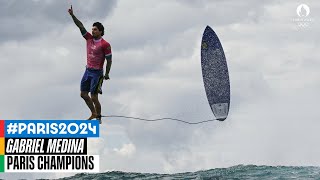 Gabriel Medina with the highest wave score in Olympic history ✨🏄‍♂️ Paris Champions [upl. by Hasan]