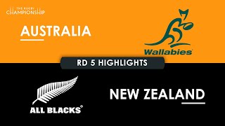 HIGHLIGHTS  AUSTRALIA v NEW ZEALAND  The Rugby Championship 2024 [upl. by Aia]