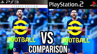 eFootball PES 22 PS3 Vs PS2 [upl. by Yrral]