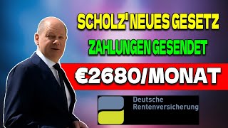 Rentenupdate €2680 ERHÖHUNG DER Gesetzlichen Rentenversicherung ZAHLUNGEN FÜR Deutschen Senioren [upl. by Annairdna396]