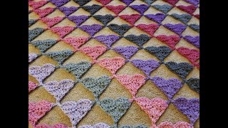 The Linked Hearts Shawl Crochet Tutorial [upl. by Zimmer556]