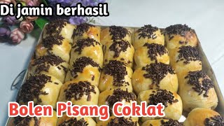 cara mudah membuat bolen pisang coklat agar kulit berlapis lapis [upl. by Acinorej]