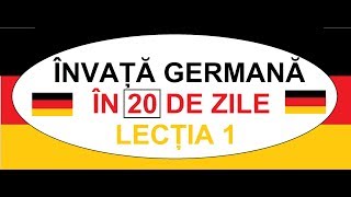 Invata Germana in 20 ZILE  CURS COMPLET A1  Lectia 1  Conjugarea verbelor regulate [upl. by Tarrah91]