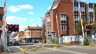 Camberley Level Crossing Surrey [upl. by Kussell386]