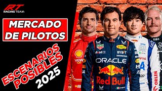 🚨 ¡MERCADO de PILOTOS 🔥 ESCENARIOS POSIBLES de CARA al 2025 ✔ CHECO SAINZ TSUNODA BOTTAS ETC 👊 [upl. by Liebermann532]