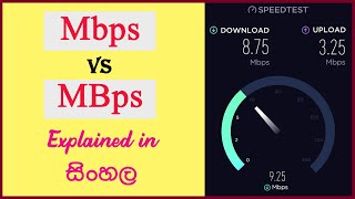 Mbps vs MBps Explained in Sinhala [upl. by Graces]