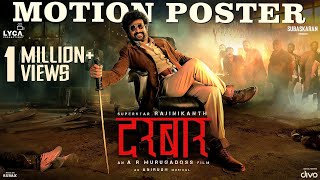 DARBAR Hindi  Motion Poster  Rajinikanth  AR Murugadoss  Anirudh Ravichander  Subaskaran [upl. by Thorny]