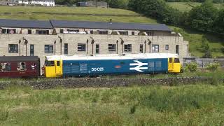 50021 after leaving Haworth 23rd June 2024 [upl. by Cardie]