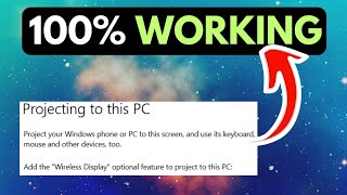 Projecting to This PC Is Not Available in Windows 11 RESOLVED [upl. by Neroled]