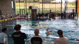 Württembergische Meisterschaften Kurzbahn 2014 Neckarsulm 100m Brust Finale Herren [upl. by Bonaparte]