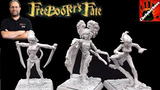 Unboxing Freebooters Fate  Amazonen  Piraten 30mm Skirmish Tabletop Miniaturen Chefoberboss [upl. by Mcafee]