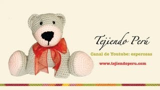 Osito de San Valentín en crochet Parte 3 piernas [upl. by Eiramanin]