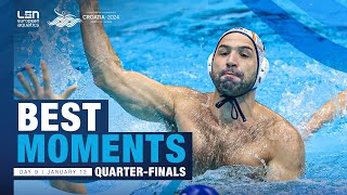 Best Moments Men’s Quarter Finals  European Water Polo Championships 2024  Croatia [upl. by Xymenes843]