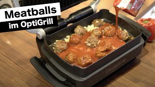 Meatballs im Tefal OptiGrill mit Backschale [upl. by Siulesoj]