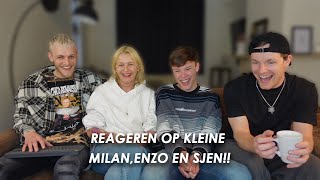 Reageren op kleine Milan Enzo en Sjen vlog 111 [upl. by Onez61]