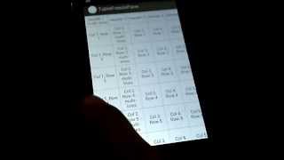 Output Android Table Scroll with Fixed Header and Column [upl. by Efrem]