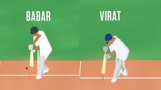 Babar Azam or Virat Kohli Whose cover drive do you prefer [upl. by Claude]