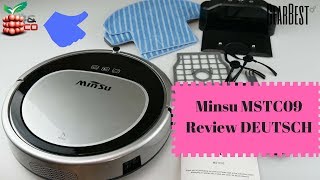 Minsu MSTC09 Staubsaug und Wischroboter Review DEUTSCH [upl. by Massimiliano]