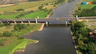 Das WasserstraßenKreuz bei Magdeburg [upl. by Malva]