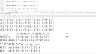 R Tutorial Exploratory Factor Analysis EFA [upl. by Enahsal]