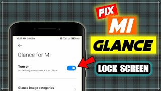 how to remove glance from lock screen  mi glance disable  mi glance setting off  in english [upl. by Hickey187]