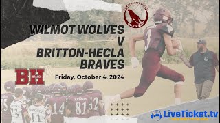 Home Football Wilmot v BrittonHecla 10112024 FB [upl. by Anirtik]