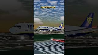 Ryanair Hard Landing Part 4 😱 flightsimulator avgeek aviation landing butterlanding rfs a320 [upl. by Gierc]