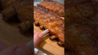 Costilla de cerdo asada estilo BBQ 🍖🥫 ¡Se deshace como la mantequilla recetas youtubeshorts [upl. by Gallagher574]