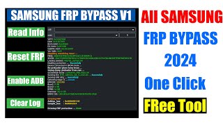 Samsung FRP Tool 2024  All Samsung FRP Bypass 100 Working [upl. by Etat]