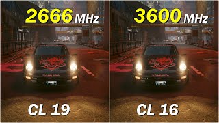 2666 MHz VS 3600 MHz RAM on Ryzen 7 5800X3D  1080p 1440p [upl. by Etteve]