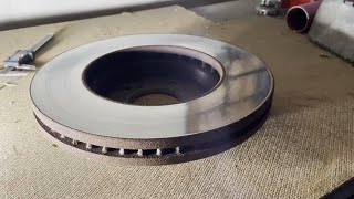 ResurfaceCut Rotors At Home DIY With Hand Sander And Sand Paper [upl. by Rizika293]