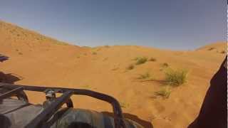 Dune Quad Driving Wahiba Sands Oman HD  627 [upl. by Nnyleuqaj615]