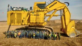 Komatsu PC8000 Large Excavator Assembly [upl. by Derzon]