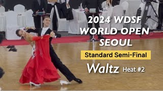 Matteo Del Gaone amp Ekaterina Utkina  Standard Semi Final Waltz Heat2  2024 WDSF World Open Seoul [upl. by Zulema]