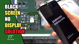 SAMSUNG A20S DISPLAY LIGHT SOLUTION SAMSUNG A20S LIGHT JUMPER mobilerepairing [upl. by Dill]