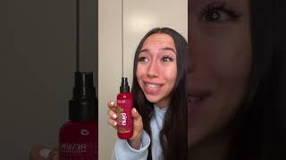 Straightener Tutorial using the Revlon Hair Tools straightener and revlon 10 in 1 spray✨ shorts [upl. by Yrreg]