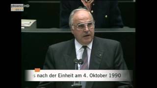 Bundestag Erste Sitzung nach der Deutschen Einheit am 04101990 [upl. by Aihsad]