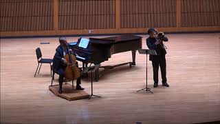 Astor Piazzolla Oblivion for Trombone Cello and Piano [upl. by Germann568]