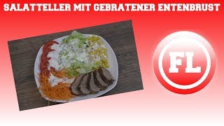 Salatteller mit gebratener Entenbrust [upl. by Ahsauqram456]