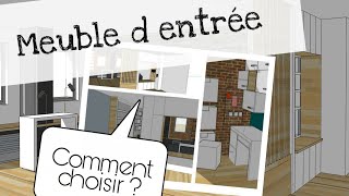 Choisir un meuble d entrée design mais surtout fonctionnel  EXEMPLES DE MEUBLES D ENTRÉE EN 3D [upl. by Guenna527]