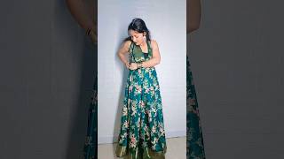 Saree se gown in one minute shorts youtubeshorts ytshorts saree sareedrapings [upl. by Hildick157]