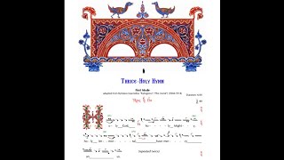 Trisagion Hymn mode 1 EnglishGreek [upl. by Burrton]