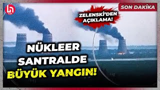 SON DAKİKA Avrupanın en büyük nükleer santralinde yangın Rusya ve Ukrayna birbirini suçluyor [upl. by Betthezel97]